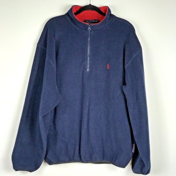 Nautica Other - Nautica Half Zip Navy Fleece Long Sleeve